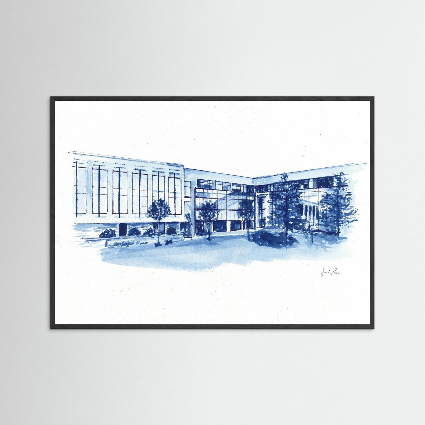 Villanova University, Widger School of Law, archival print