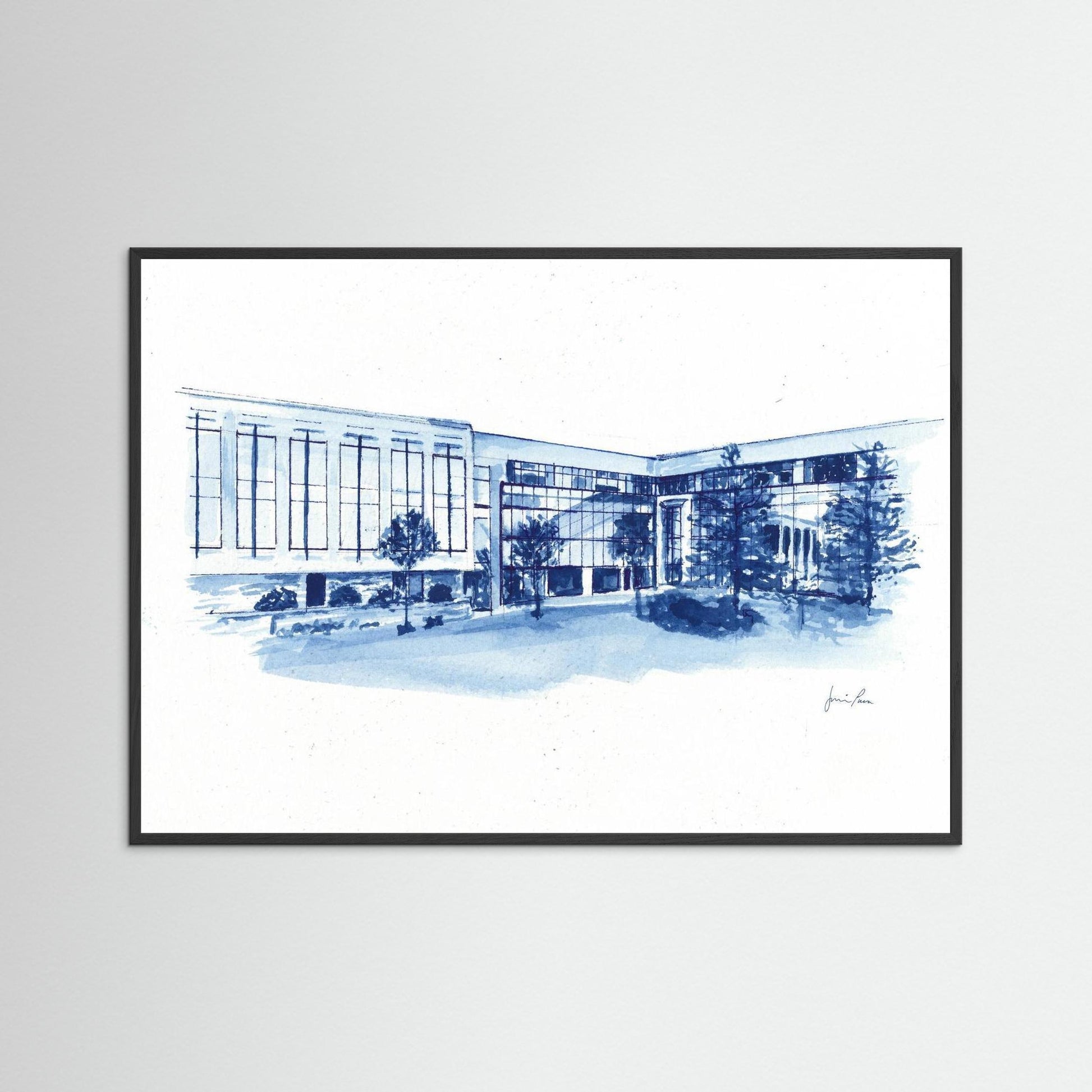 Villanova University, Widger School of Law, archival print