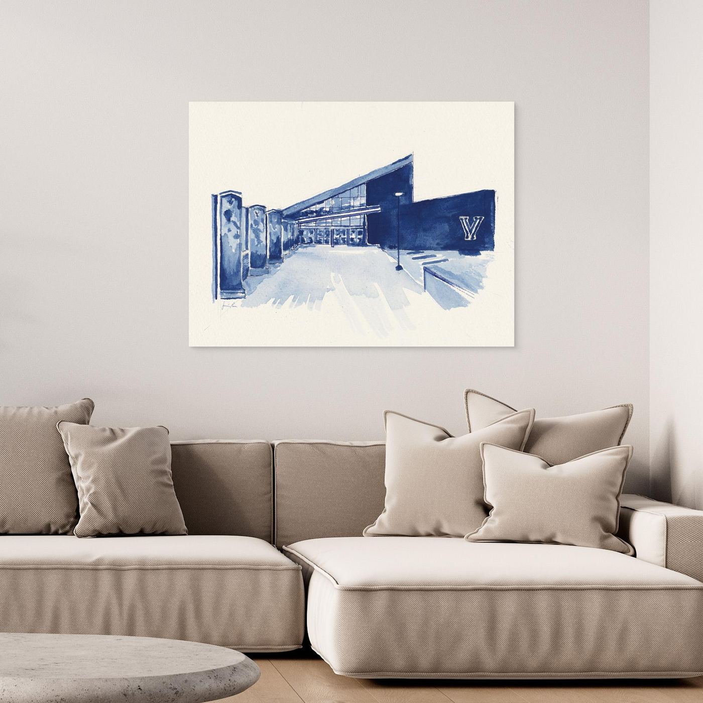 Finneran Pavilion, canvas print - Villanova University wall art