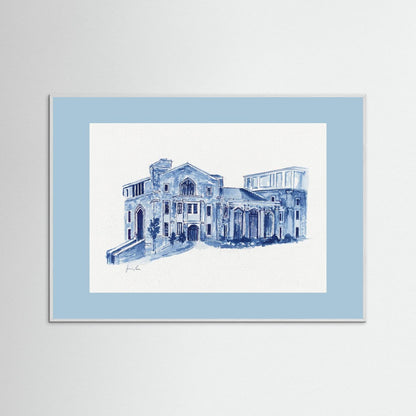 Drosdick Hall, art print - Villanova University wall art