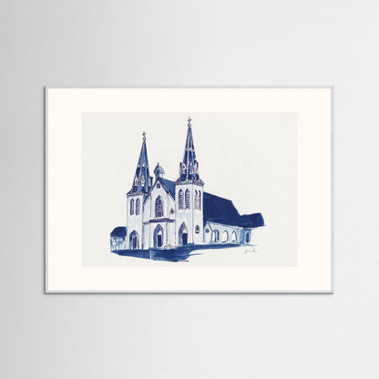 St. Thomas of Villanova Church, archival print - Villanova University wall art