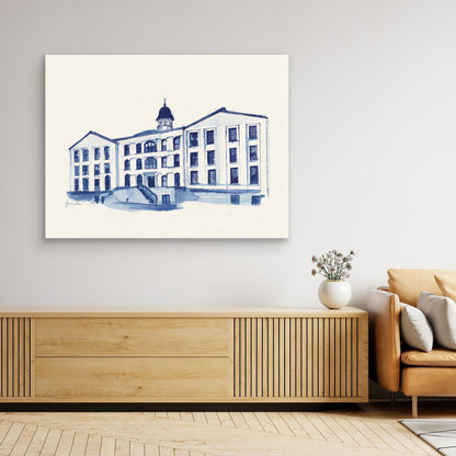  Alumni Hall, canvas print - Villanova University wall art