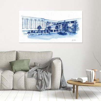 Widger School of Law, canvas print - Villanova University wall art