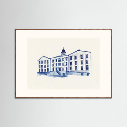 Villanova University, Alumni Hall, archival print