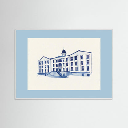Villanova University, Alumni Hall, archival print