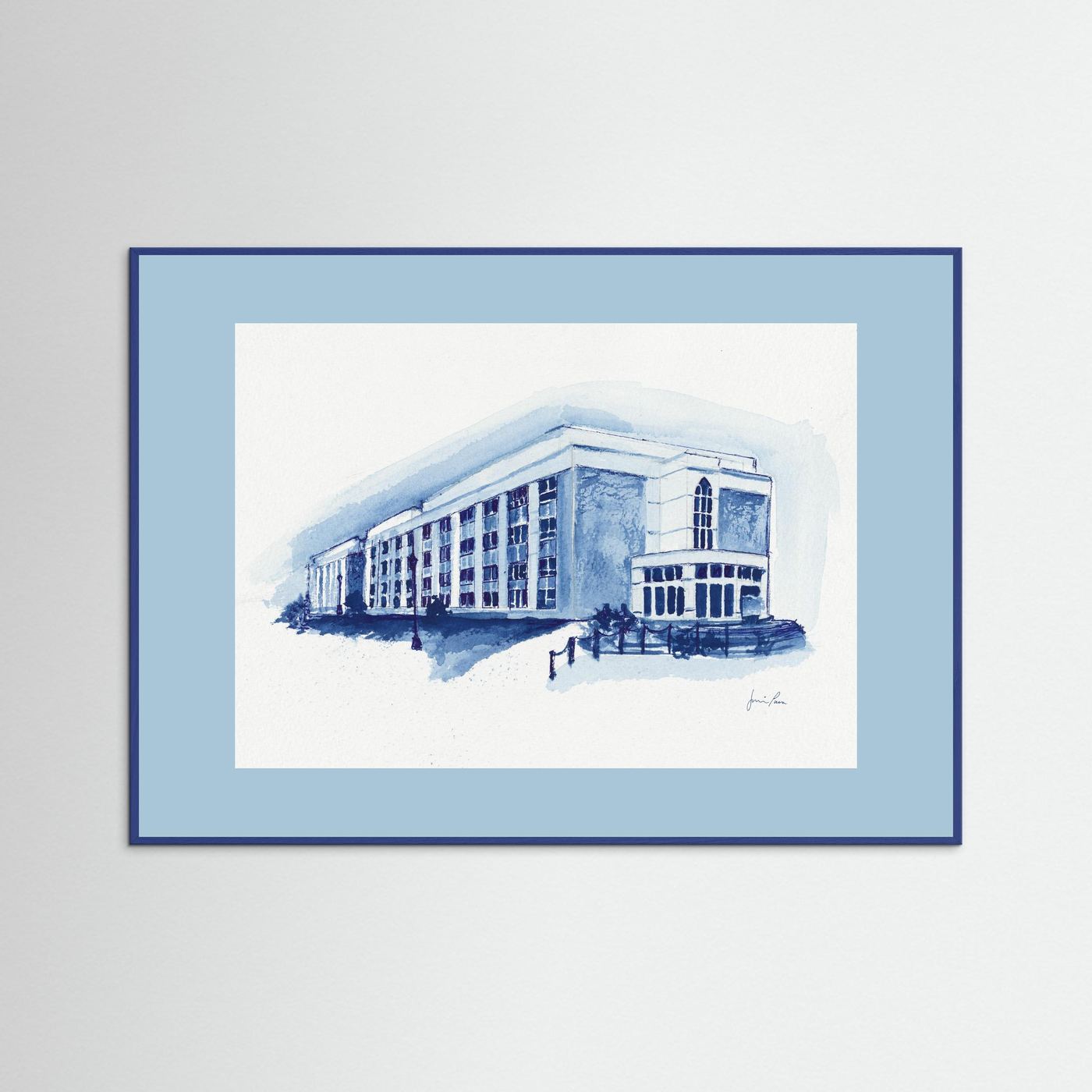 Mendel Science Center,  archival print - Villanova University wall art
