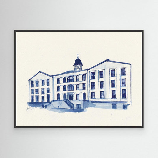 Alumni Hall, canvas print - Villanova University wall art