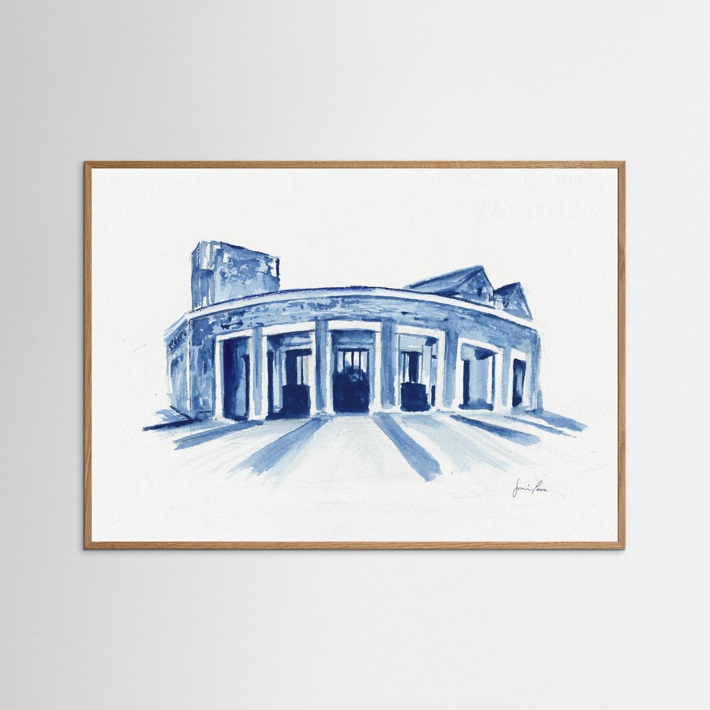 Mullen Performing Arts Center, art print - Villanova University wall art