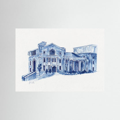 Drosdick Hall, art print - Villanova University wall art