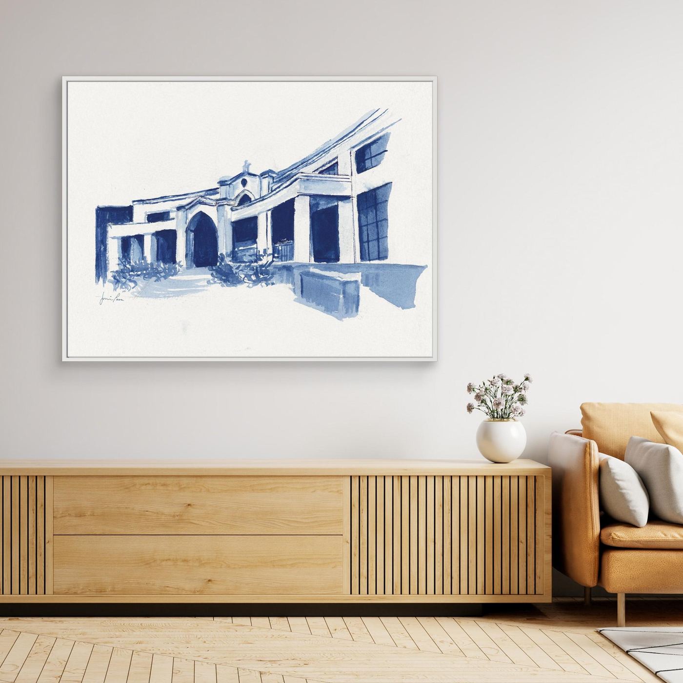 Bartley Hall,  canvas print - Villanova University wall art