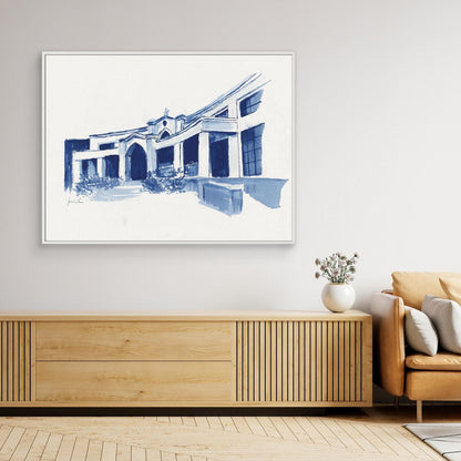 Bartley Hall,  canvas print - Villanova University wall art