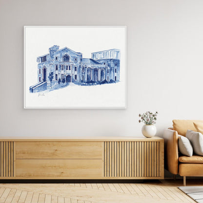 Drosdick Hall, canvas print - Villanova University wall art