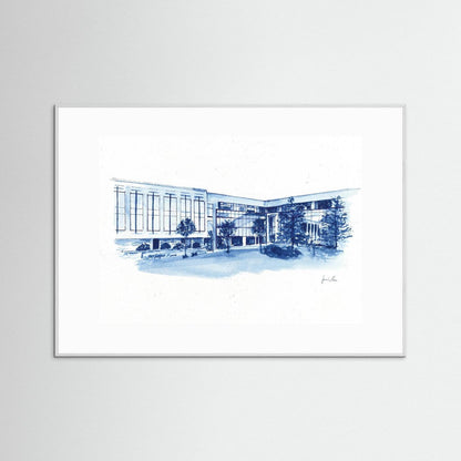 Widger School of Law, art print- Villanova University wall art